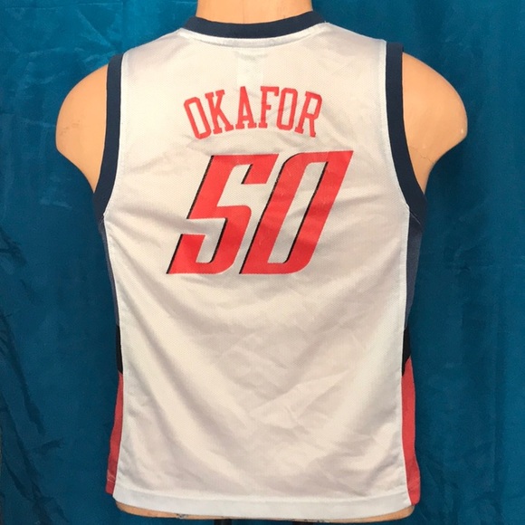 Reebok Vintage NBA Bobcats 50 Emeka Okafor basketball jersey Youth M - Picture 5 of 9
